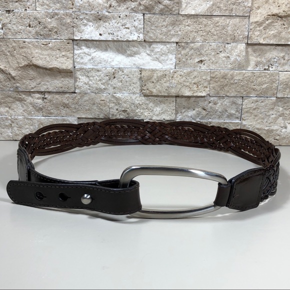 Coldwater Creek Belt S Leather Wide Brown Hip - Picture 6 of 14